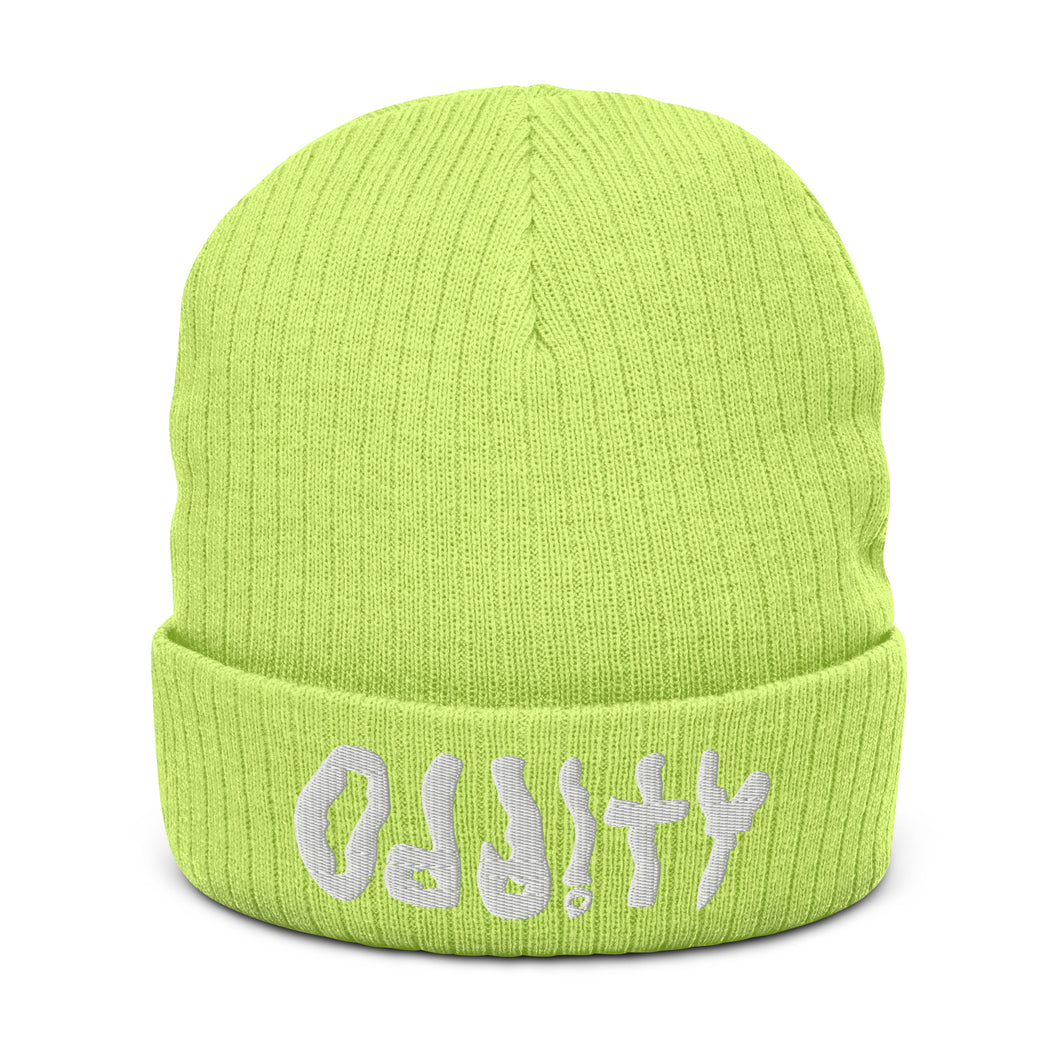 ODDITY LOGO RIBBED KNIT BEANIE (8 COLORS)