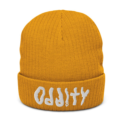 ODDITY LOGO RIBBED KNIT BEANIE (8 COLORS)